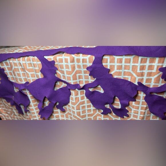 👻🎃👻 3 NEW! Halloween Decorative Felt Banners Ghost Bats & Witches - Picture 6 of 12